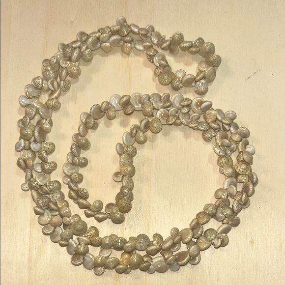 Cream Spiral Necklace with Intricate Weave - Picture 1 of 3